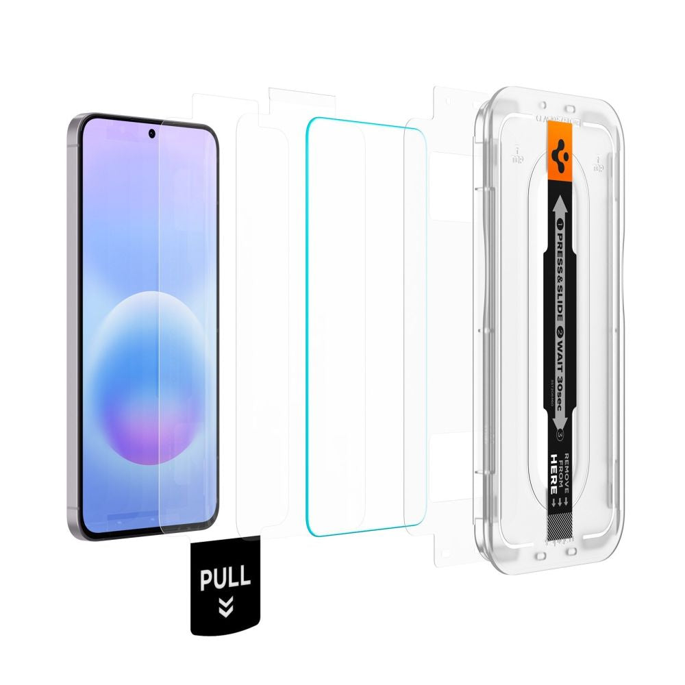 Spigen Glas.tR EZ Fit Pro 2-pakke af hærdet glas til Samsung Galaxy A57 5G