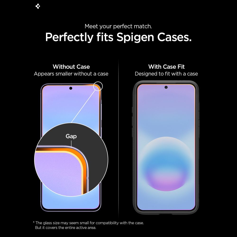 Spigen Glas.tR EZ Fit Pro 2-pakke af hærdet glas til Samsung Galaxy A57 5G