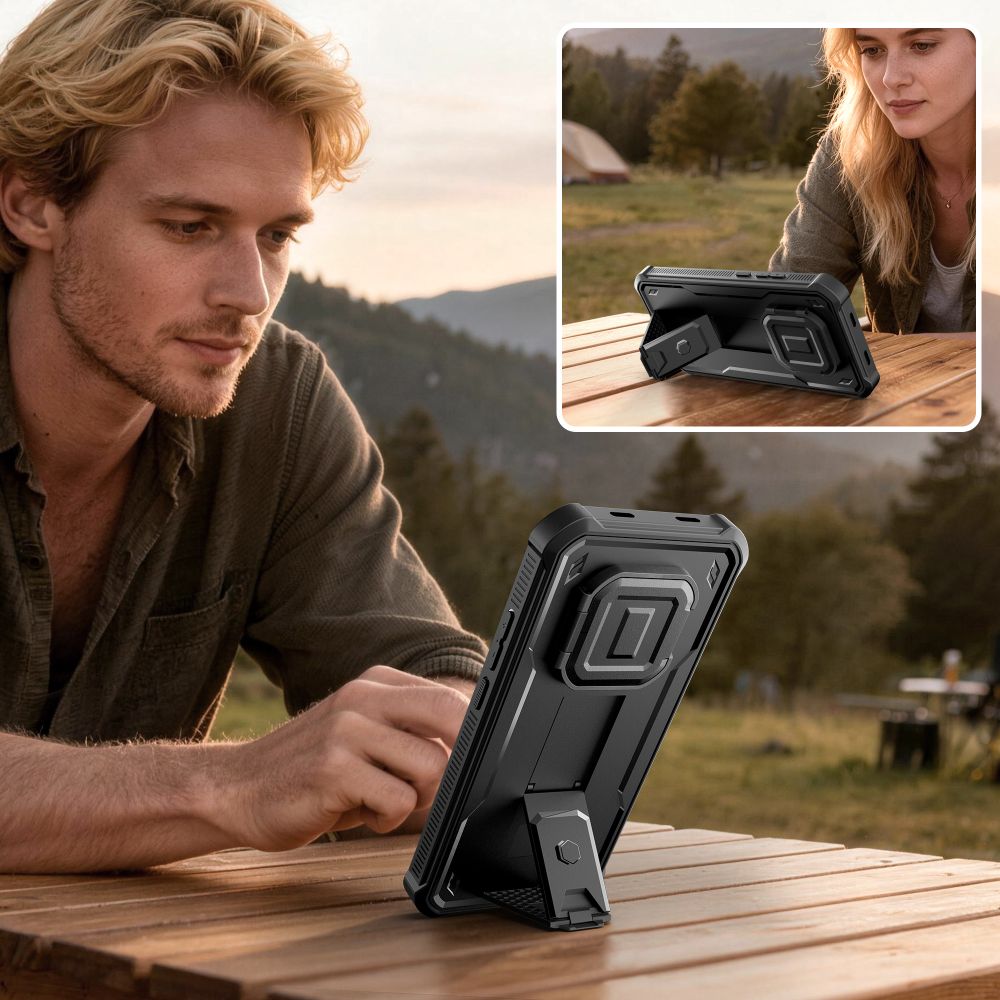Tech-Protect Kevlar Cam+ 2-sæt kuffert til Xiaomi Redmi Note 15 Pro 5G - sort