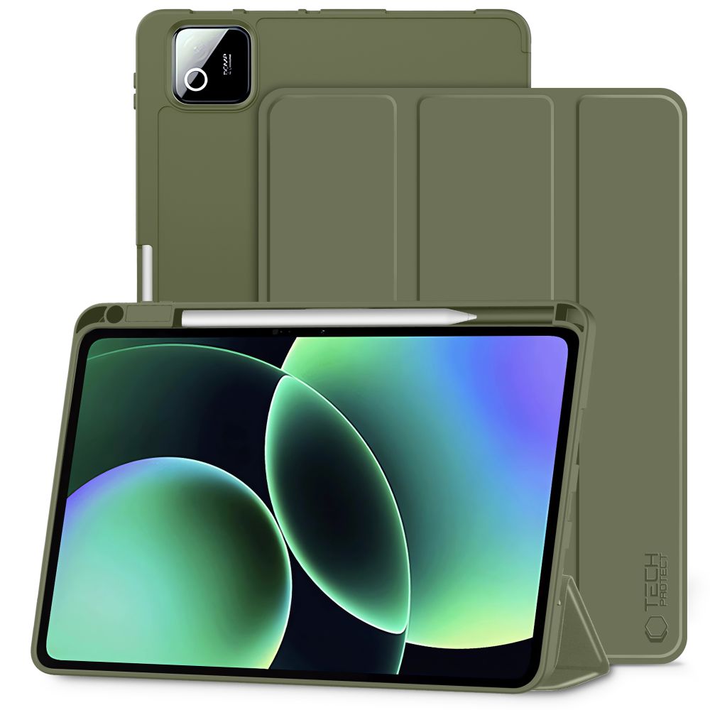 Tech-Protect SmartCase Pen case til Xiaomi Pad 11.2" - oliven