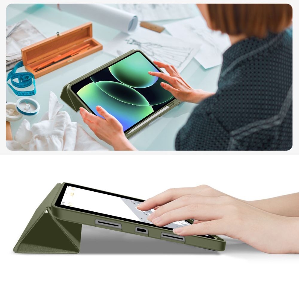 Tech-Protect SmartCase Pen case til Xiaomi Pad 11.2" - oliven