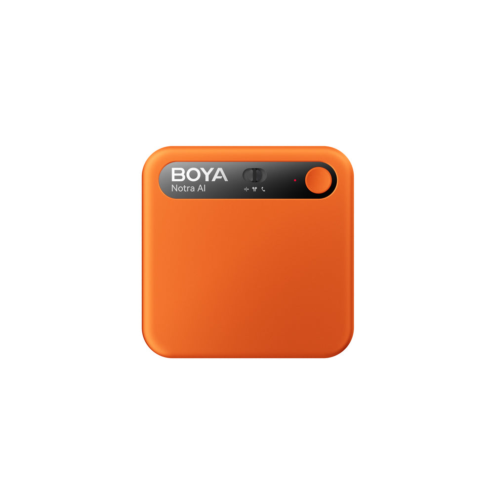 BOYA Notra Voice Recorder med AI Transcription - Orange