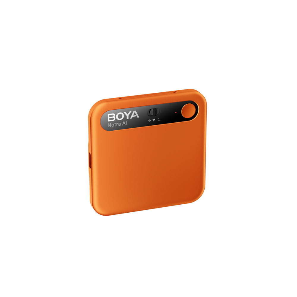 BOYA Notra Voice Recorder med AI Transcription - Orange