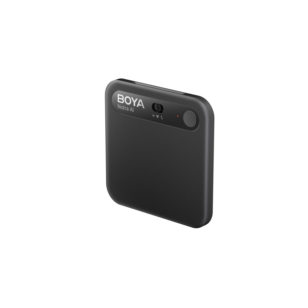 BOYA Notra Voice Recorder med AI Transcription - sort