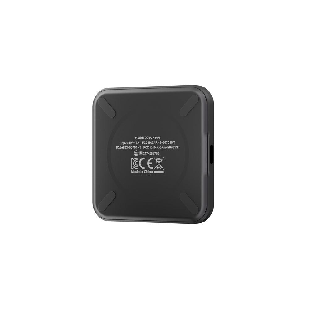 BOYA Notra Voice Recorder with AI Transcription - Black