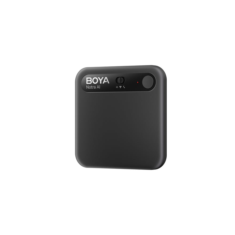 BOYA Notra Voice Recorder med AI Transcription - sort