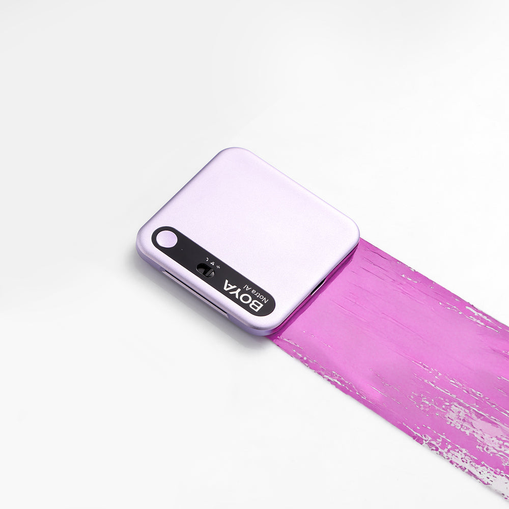 BOYA Notra Voice Recorder med AI Transcription - Purple
