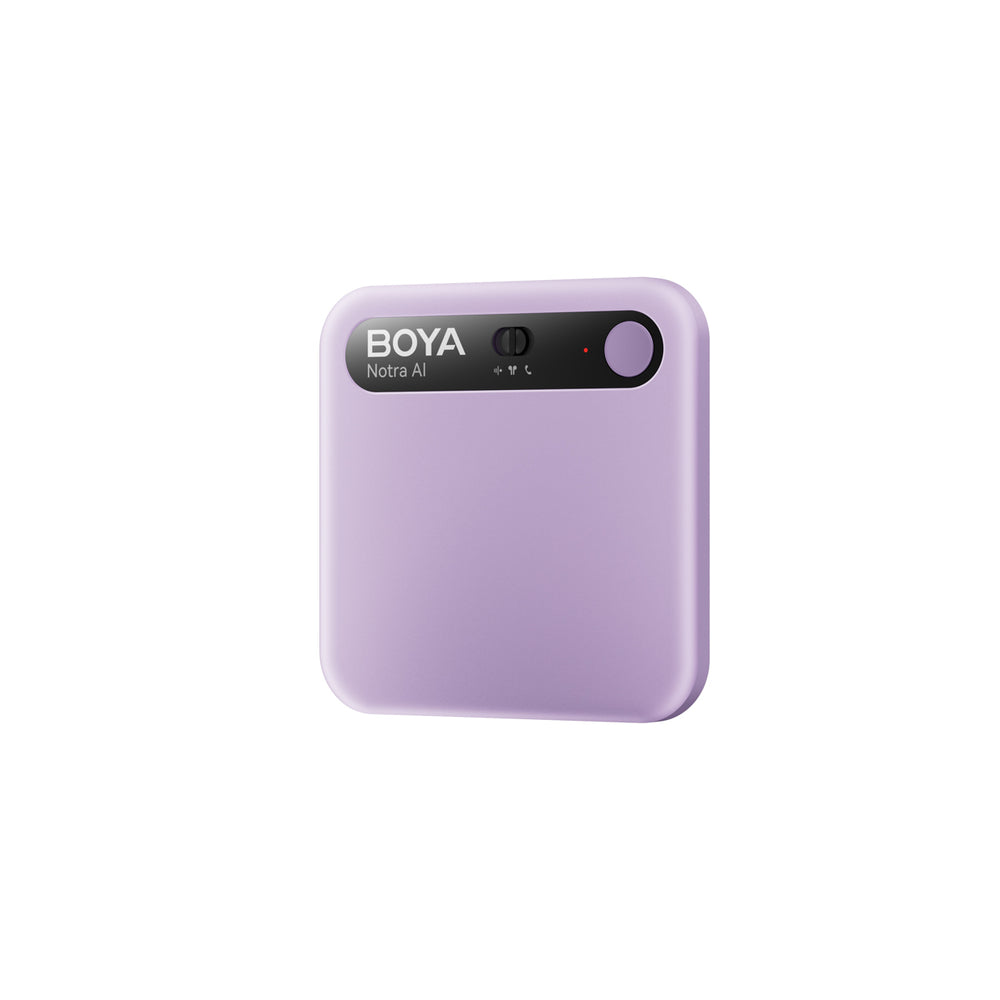 BOYA Notra Voice Recorder med AI Transcription - Purple