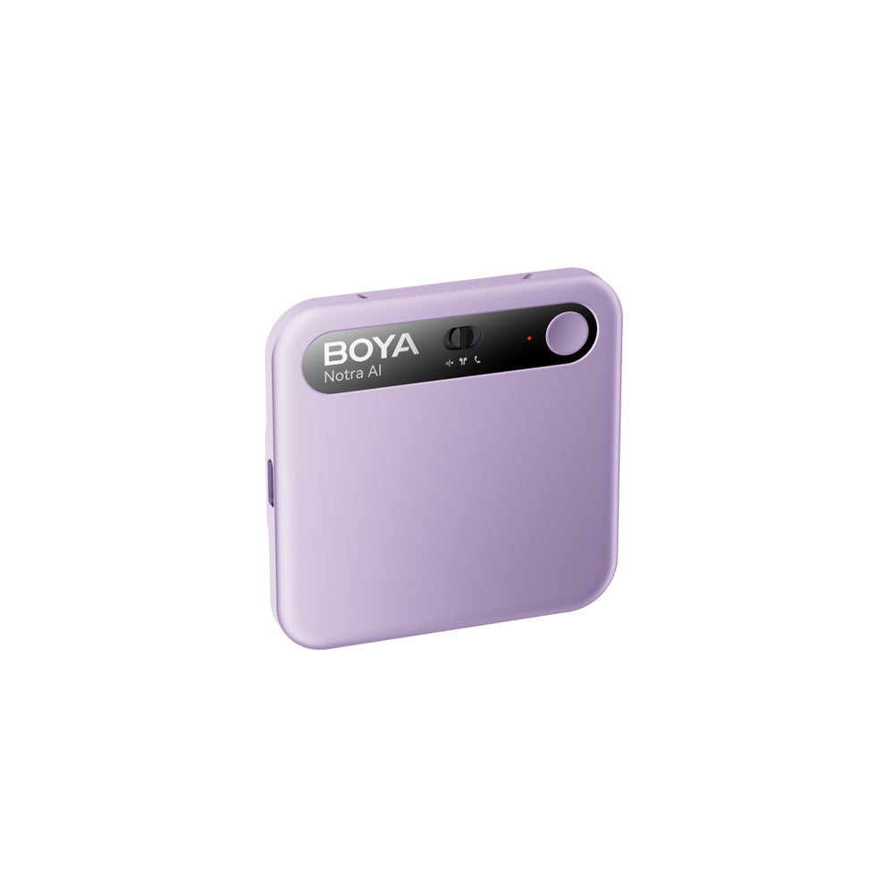 BOYA Notra Voice Recorder med AI Transcription - Purple