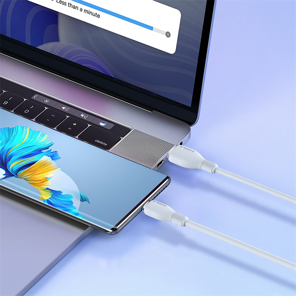 Baseus Pudding 100W USB-A - USB-C Cable 1.2m - White