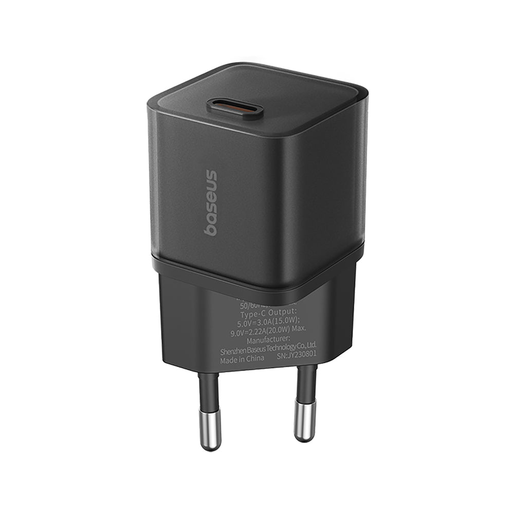 Baseus GaN5S 20W 1xUSB-C Wall Charger - Black