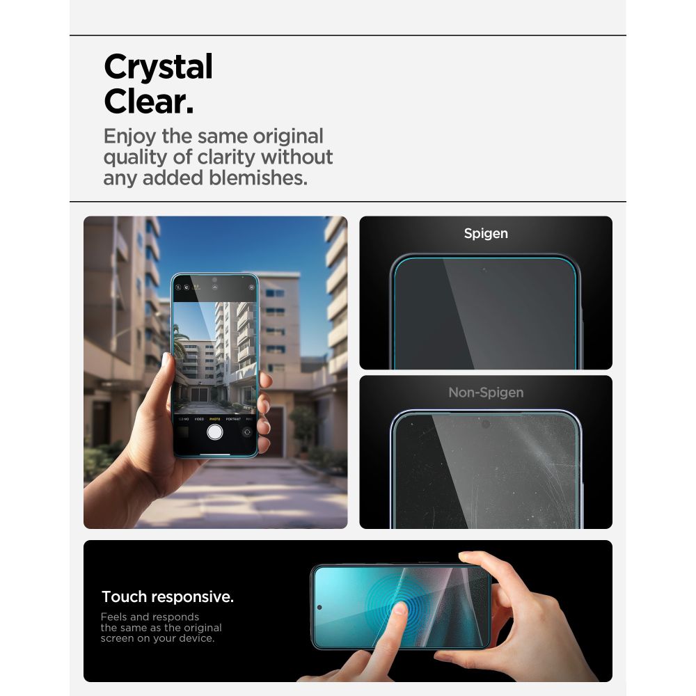 Spigen Glas.tR EZ Fit hærdet glas til Samsung Galaxy A36 / A37 5G