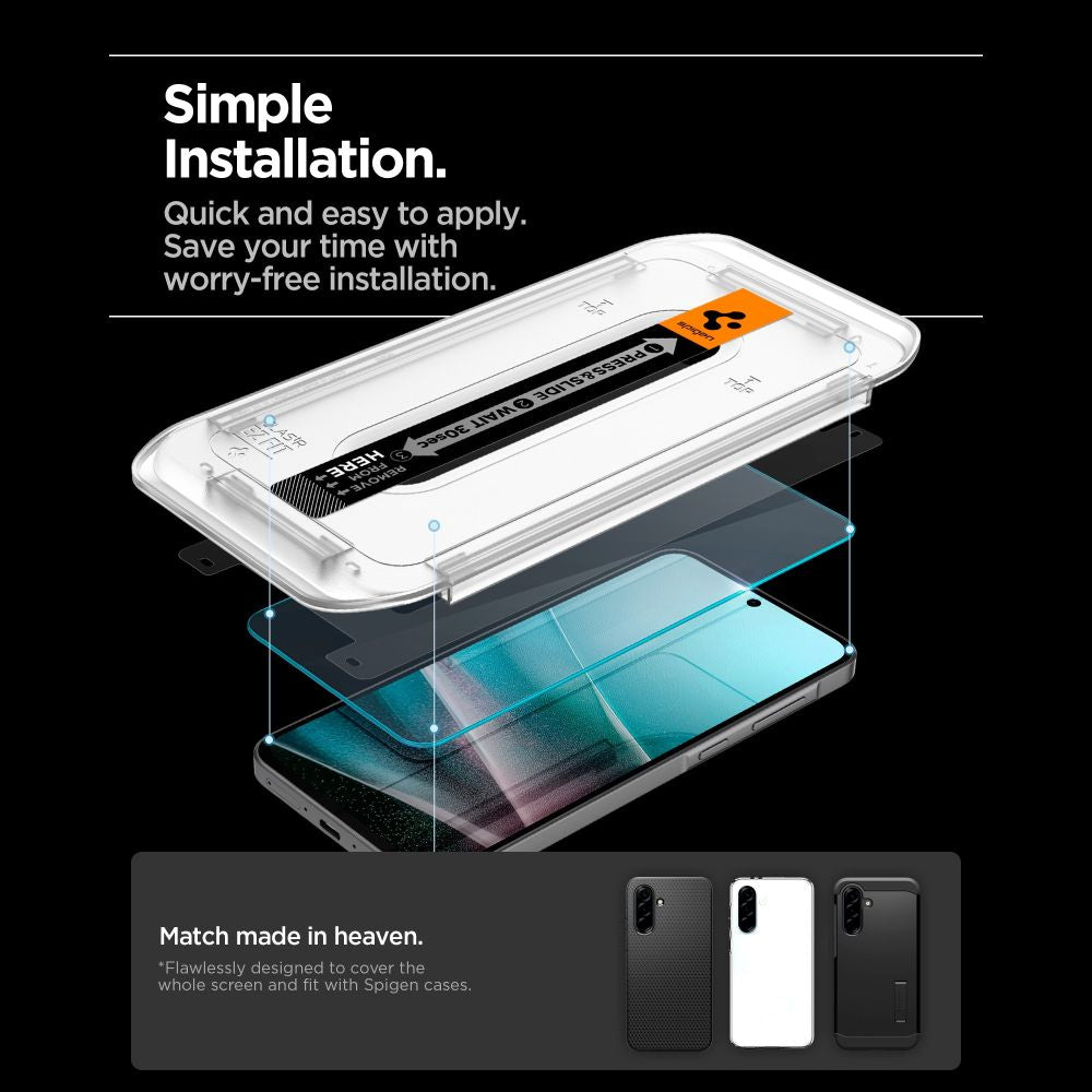 Spigen Glas.tR EZ Fit hærdet glas til Samsung Galaxy A36 / A37 5G