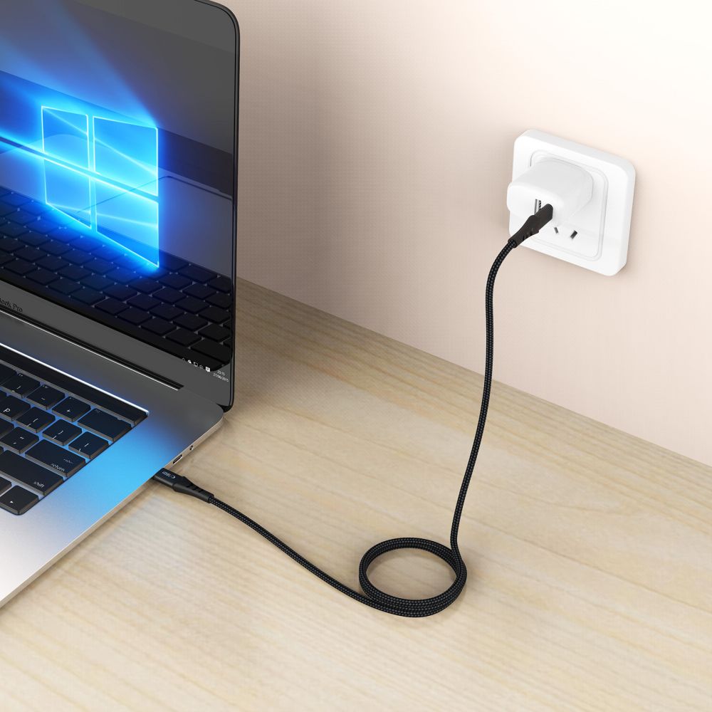 Tech-Protect Ultraboost UB11T USB-C / USB-C PD 100W / QC3.0 Kabel 200 cm - sort