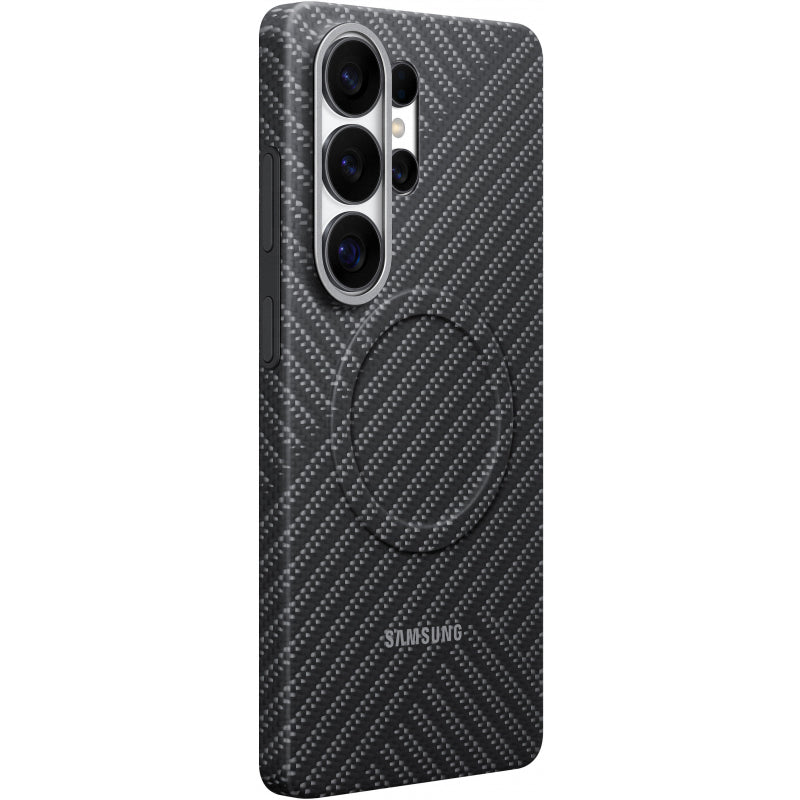Samsung Carbon Magnet Case til Samsung Galaxy S26 Ultra, MagSafe Kompatibel - Grå