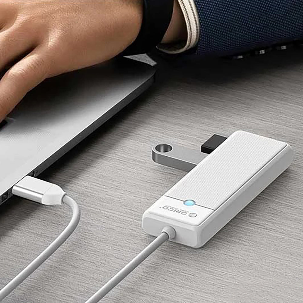 Orico PAPW4A-C3 USB Hub 4-port 4x USB-A 3.0 0.5 m - white