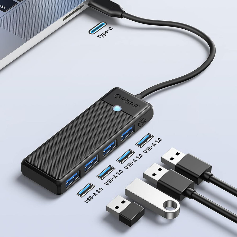 Orico PAPW4A-C3 USB Hub 4-port 4x USB-A 3.0 0.15 m - black