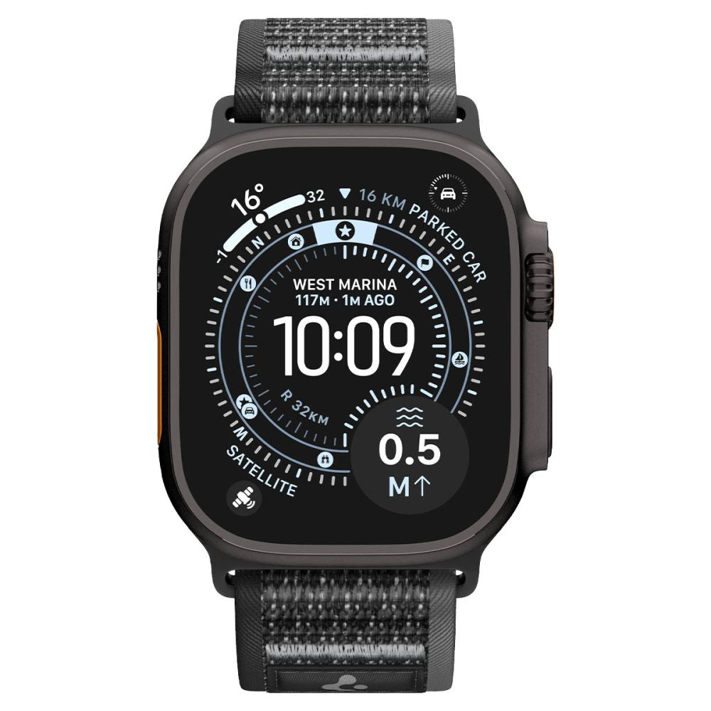 Spigen Athlex Air 2 rem til Apple Watch 44/45/46/49 mm - sort og grå