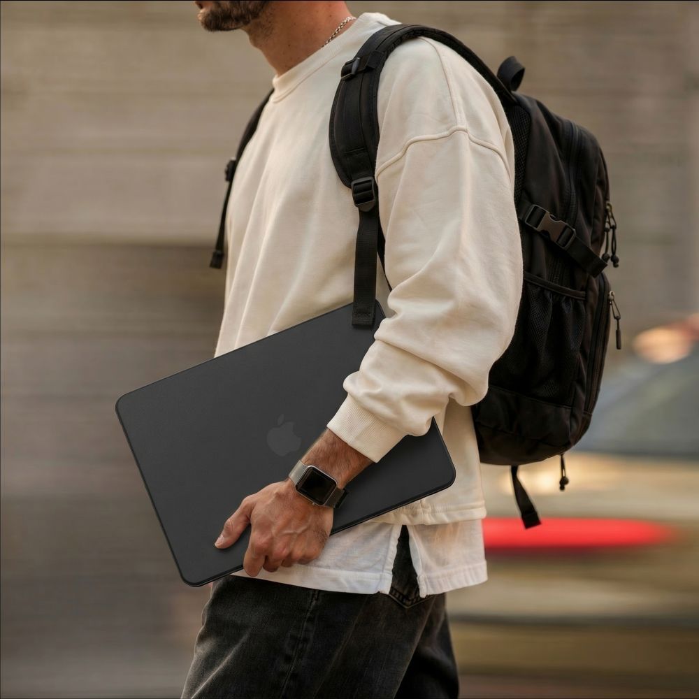 Tech-Protect SmartShell Case til MacBook Neo 13 2026 - sort