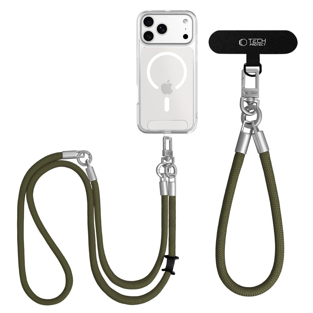 Tech-Protect C10S Rope Phone Lanyard - Grøn