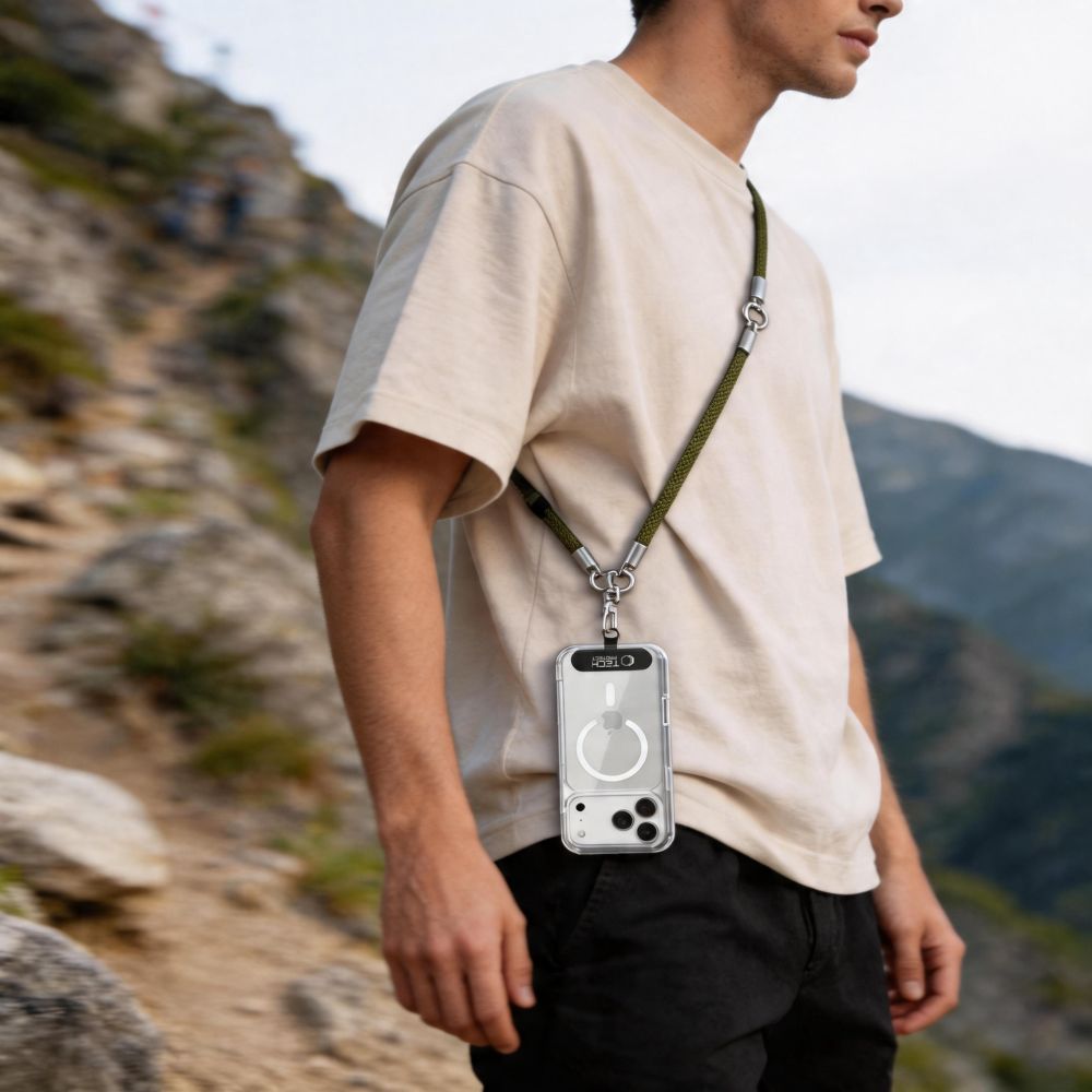 Tech-Protect C10S Rope Phone Lanyard - Grøn