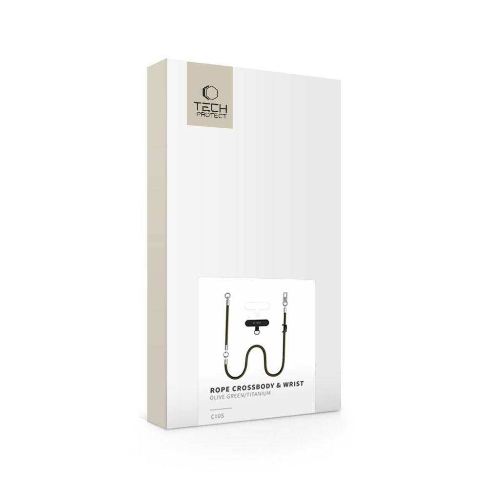 Tech-Protect C10S Rope Phone Lanyard - Grøn