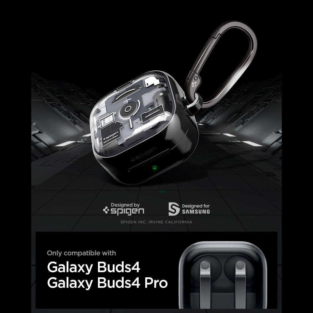 Spigen Ultra Hybrid Zero One Case til Samsung Galaxy Buds 4 / 4 Pro - sort