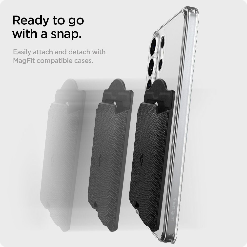 Spigen Urban Fit MagSafe Magnetic Phone Wallet - Black
