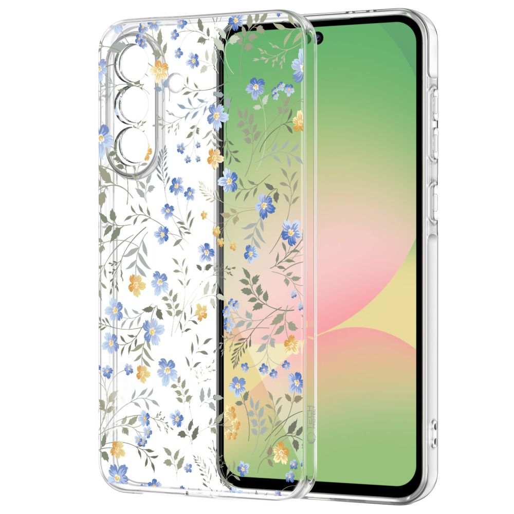 Tech-Protect FlexAir Case for Samsung Galaxy A27 - Transparent Floral