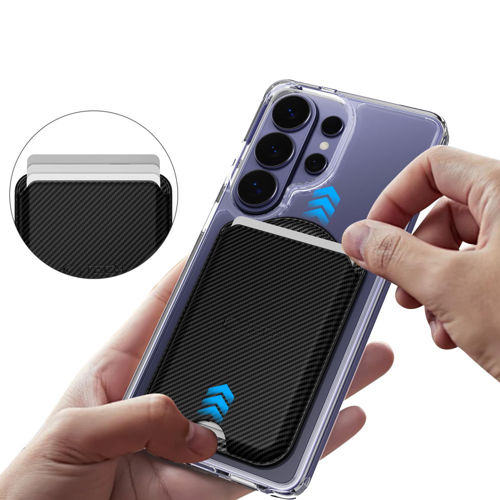 Tech-Protect CH02 MagWallet MagSafe magnetic wallet for phone - carbon