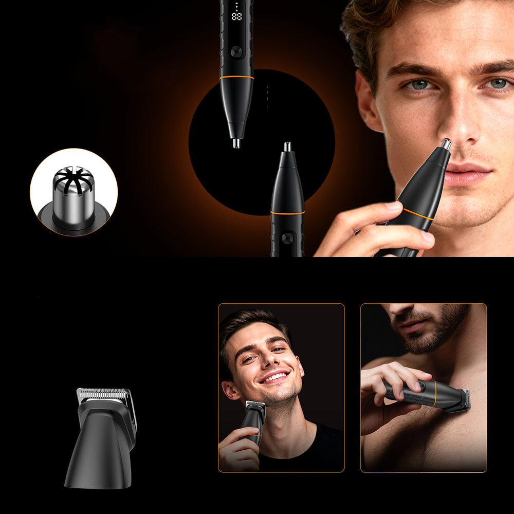MAXGROOM LK-892 multifunctional trimmer with replaceable tips - black