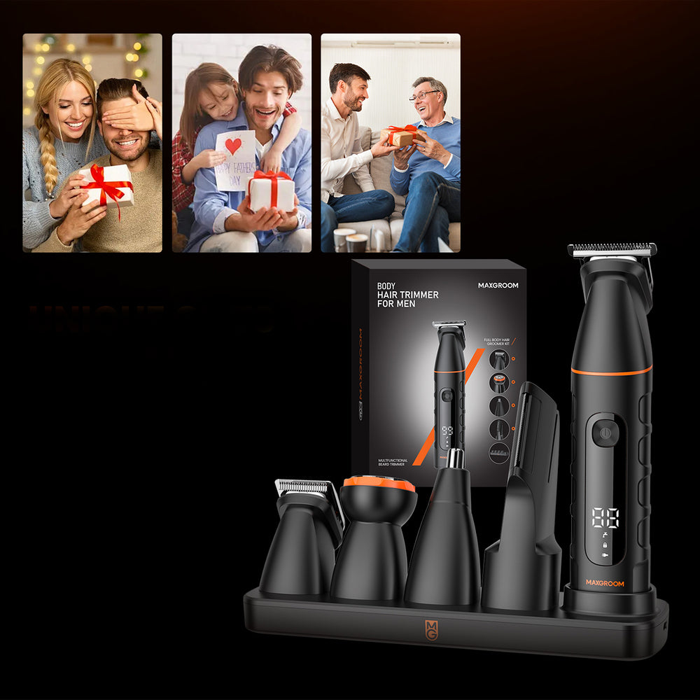 MAXGROOM LK-892 multifunctional trimmer with replaceable tips - black