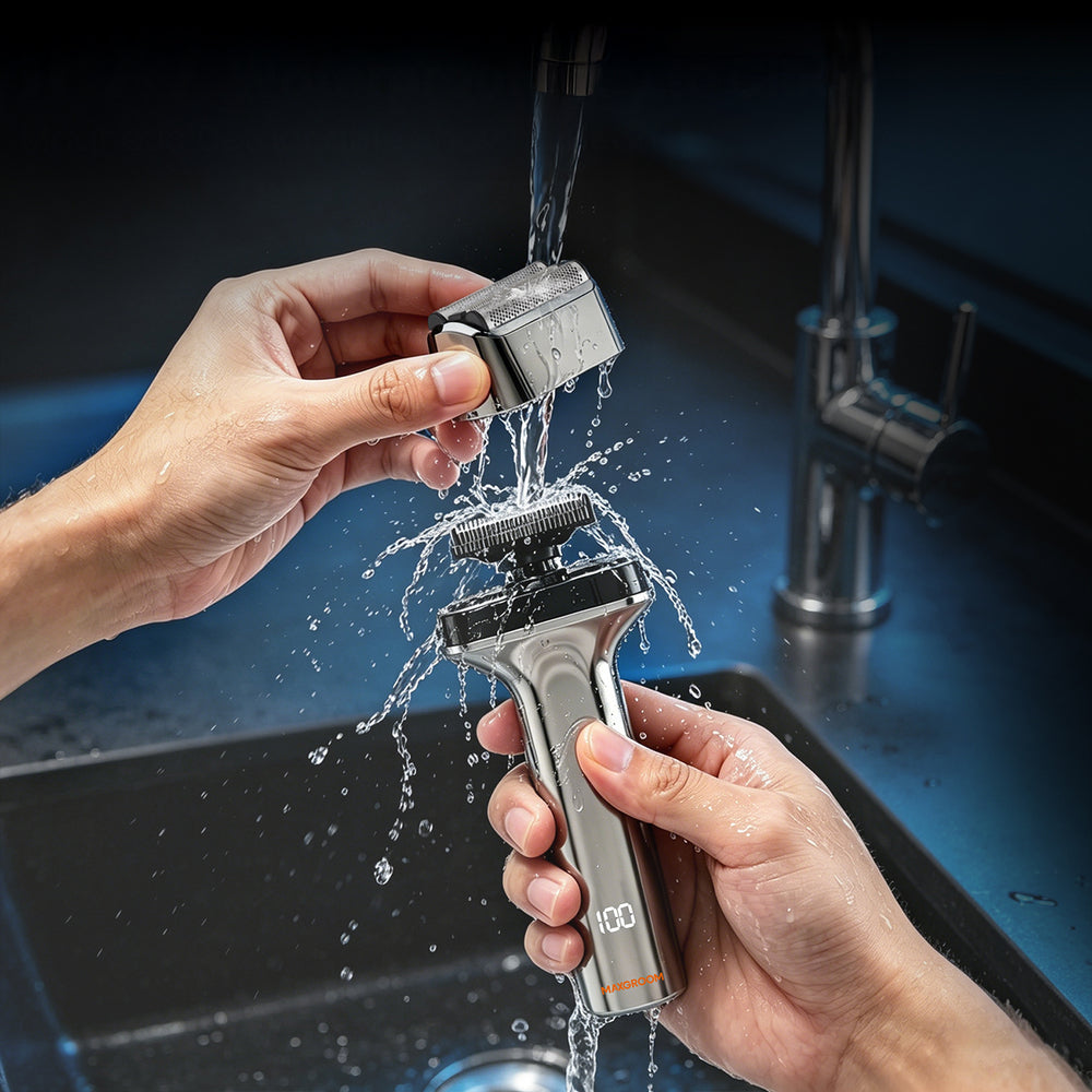 MAXGROOM WF-2037D foil electric shaver IPX7 - silver