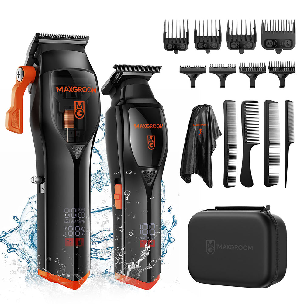 MAXGROOM WF-3908 multifunctional hair clipper with trimmer - black