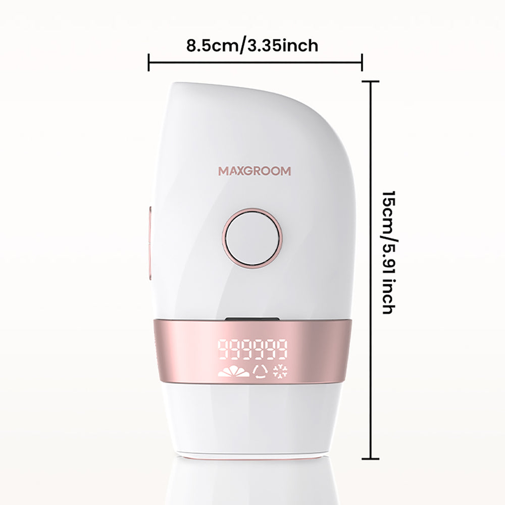 MAXGROOM JD-TM003 IPL epilator for hair removal - white and pink