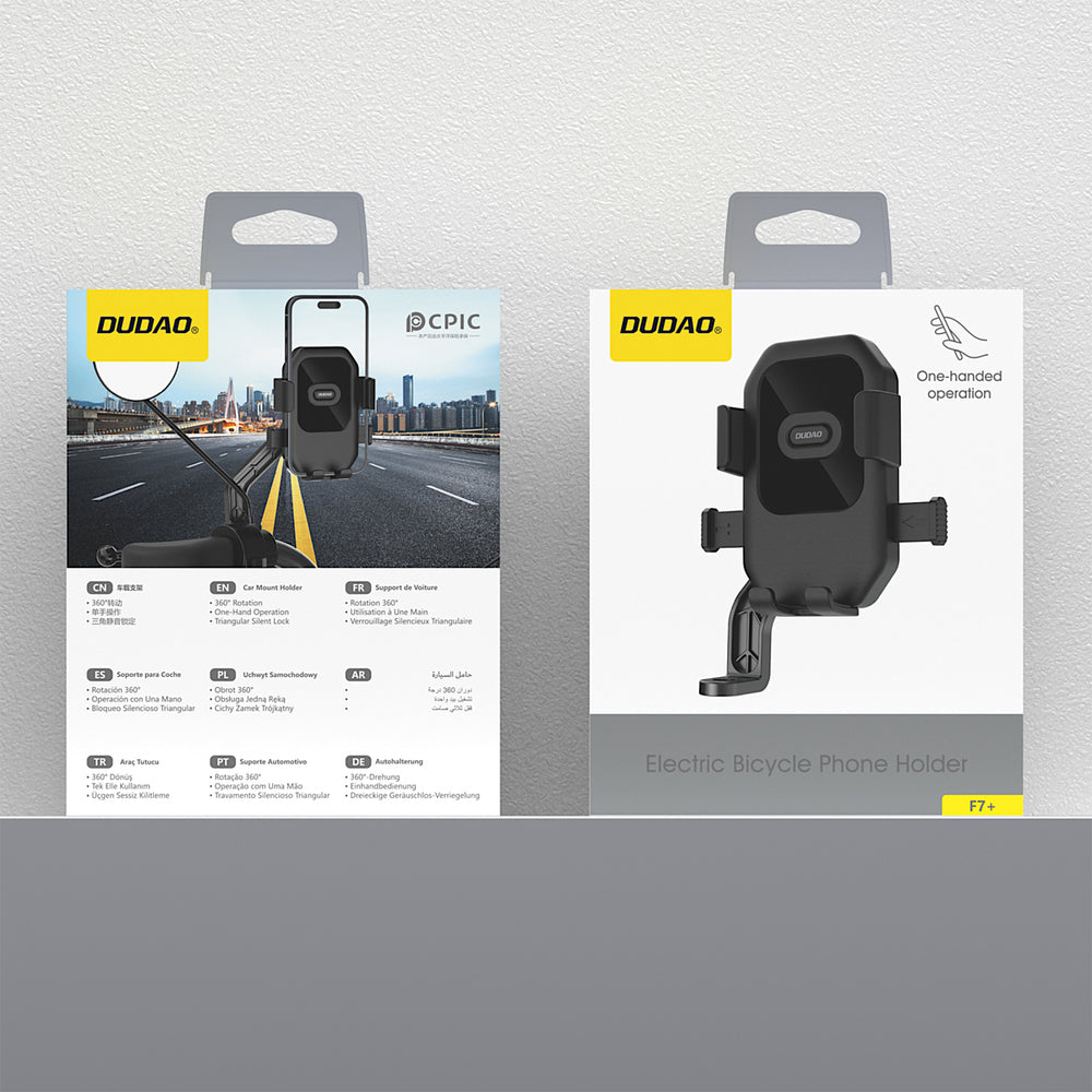 Dudao F7+ holder for bike, motorcycle, scooter - black