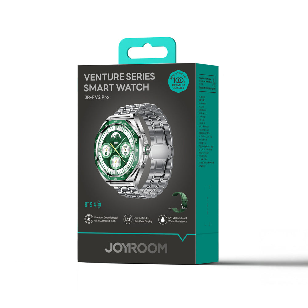 Joyroom Venture Series JR-FV2 Pro AMOLED 1.43" 5 ATM Smartwatch with Call Function - Silver