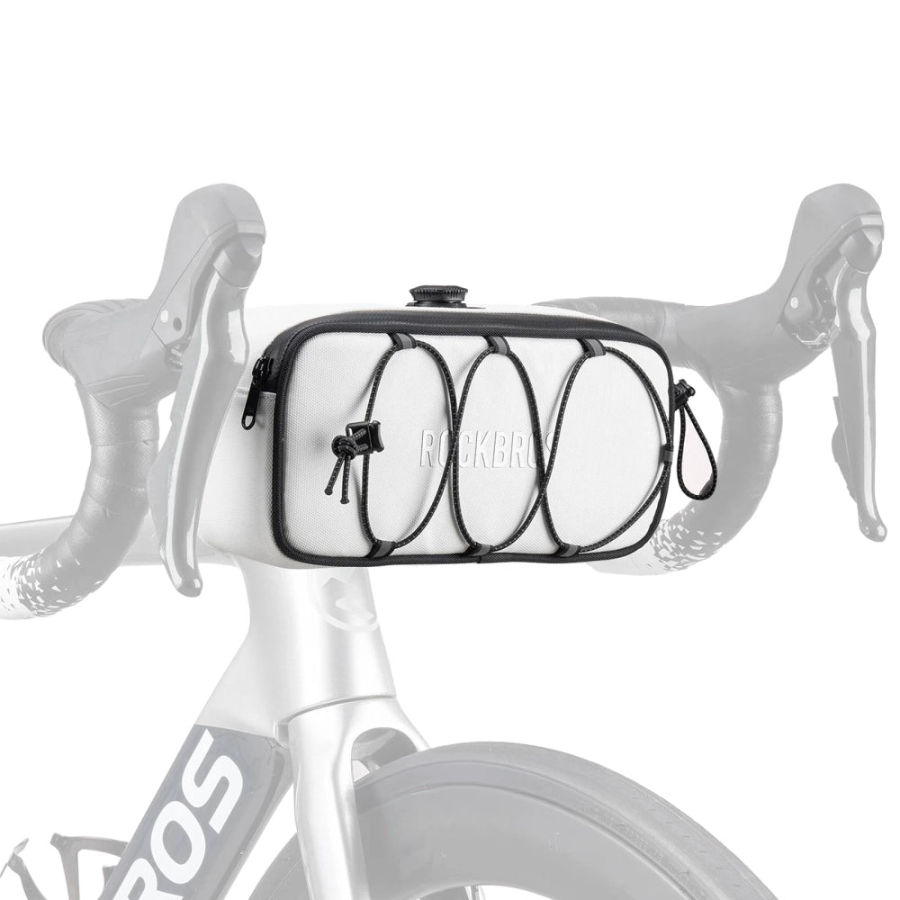 Rockbros TL001 ROAD TO SKY 1.9L Waterproof Handlebar Bike Bag - White