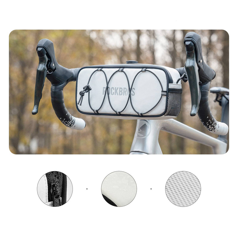 Rockbros TL001 ROAD TO SKY 1.9L Waterproof Handlebar Bike Bag - White