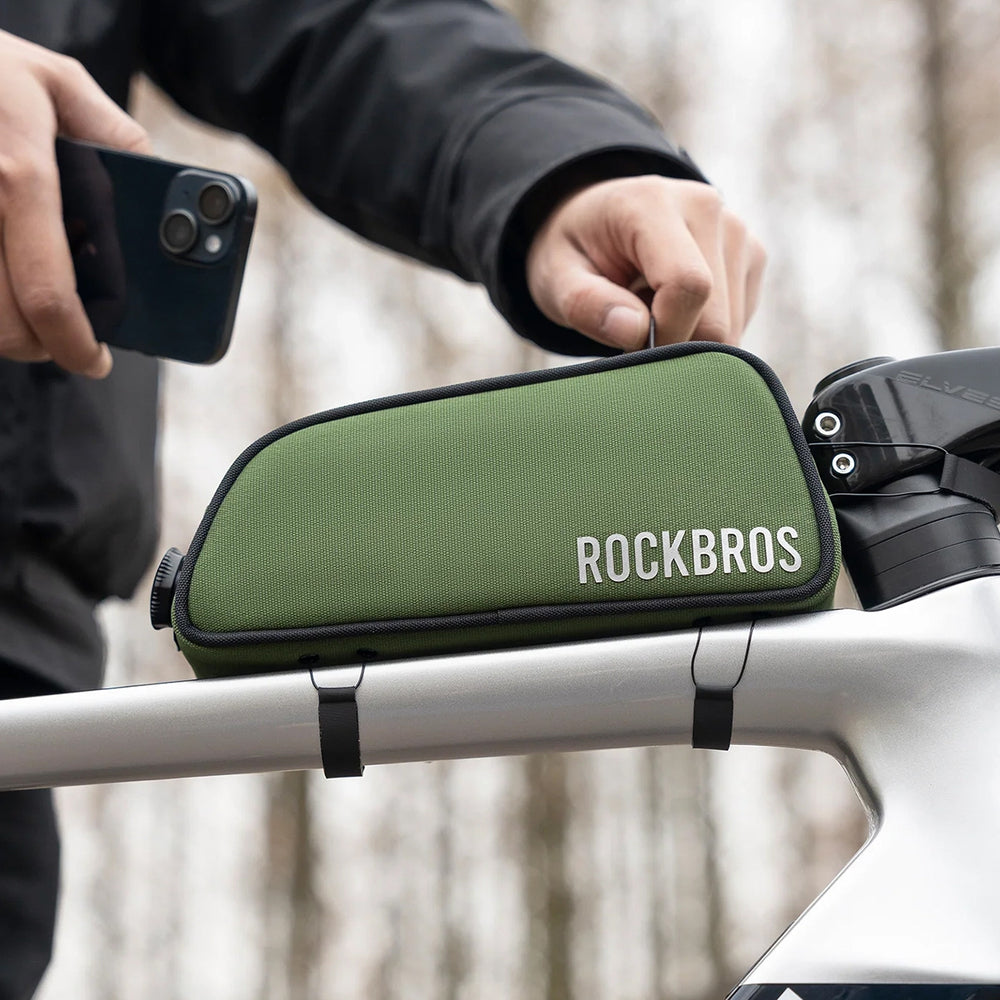 Rockbros TL004 ROAD TO SKY 0.7 l waterproof frame bag - green