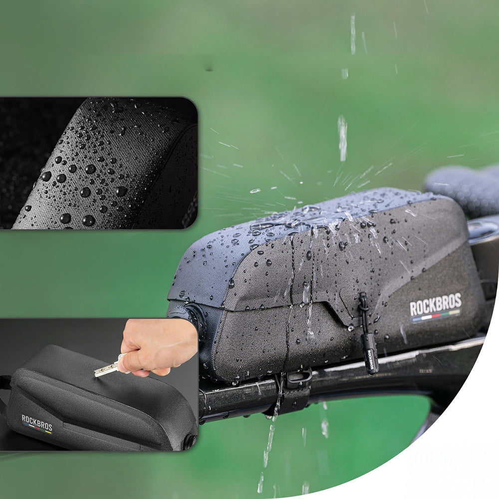 Rockbros AS-134 ROAD TO SKY waterproof bike frame bag 0.6 l - black