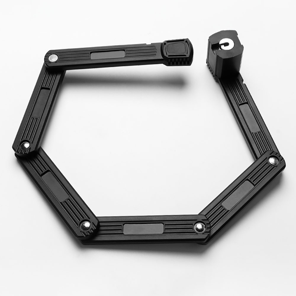 Rockbros LKXR2006 Folding Bike Lock with Key - Black