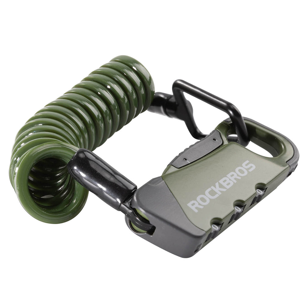 Rockbros RBK6N Combination Bike Lock - Green