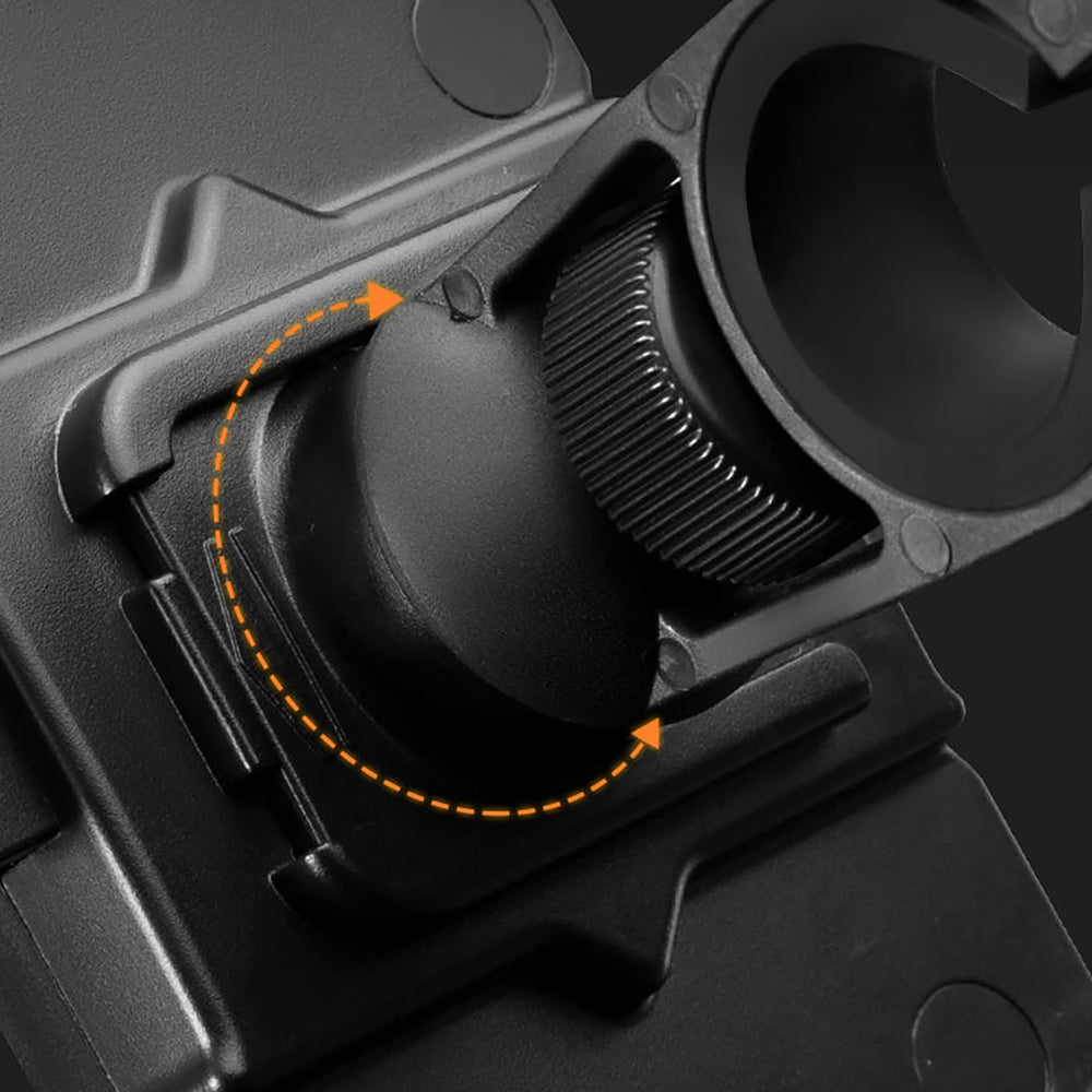 Rockbros HW-117 Handlebar Clamp Phone Holder - Black and Orange