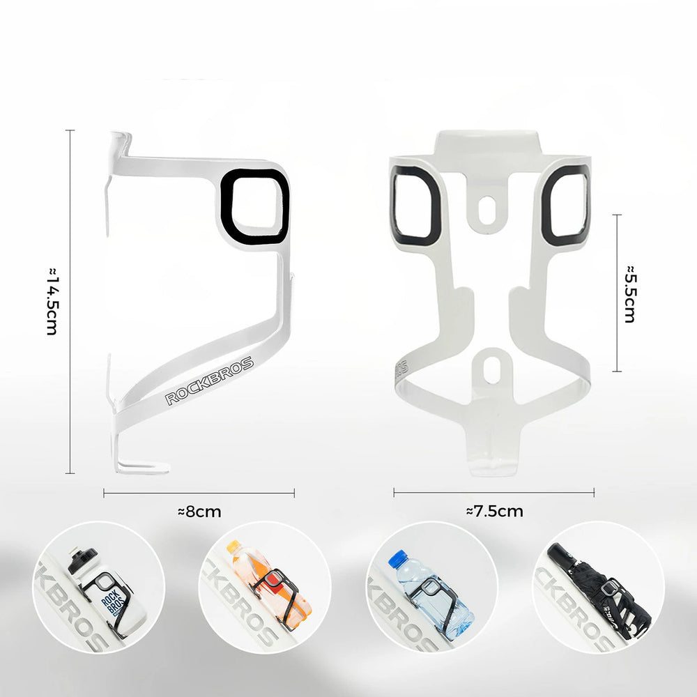 Rockbros BBC2504 Ultralight Aluminum Bottle Cage - White