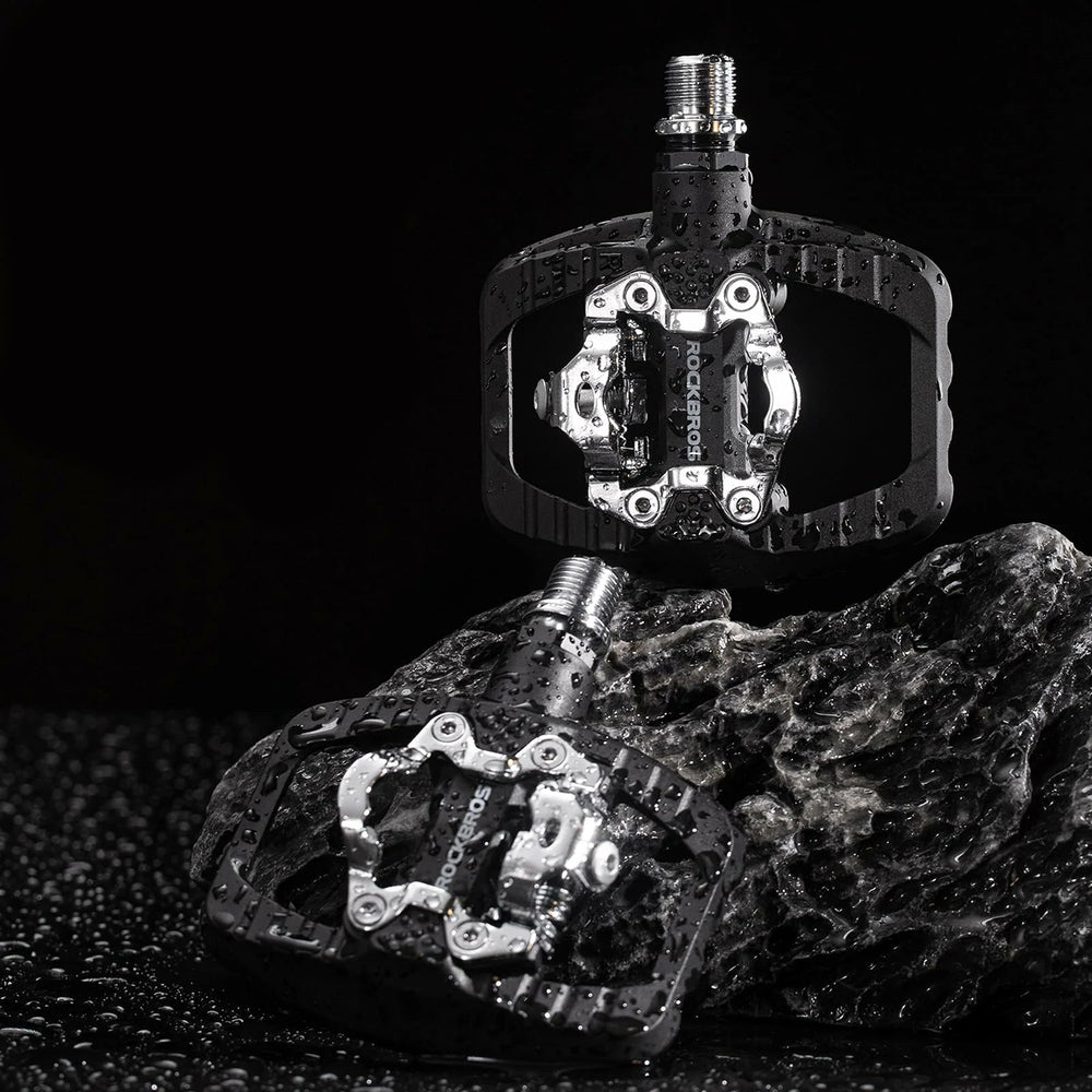 Rockbros PD303 Half-Lock Platform Bicycle Pedals - Black