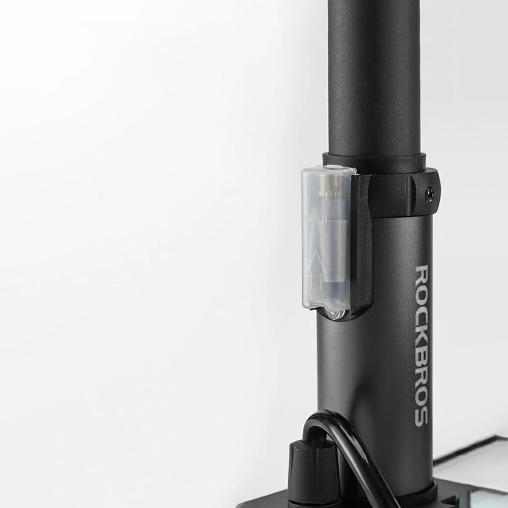 Rockbros 4522L Ultralight Foot Bicycle Pump - Black