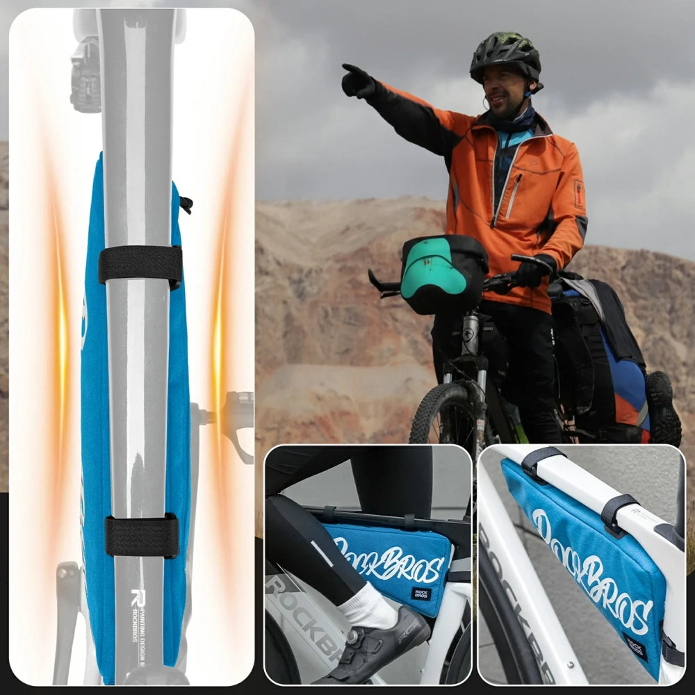 Rockbros G008 Flash Journey Triangle Frame Bike Bag XL 1.9 l - Blue