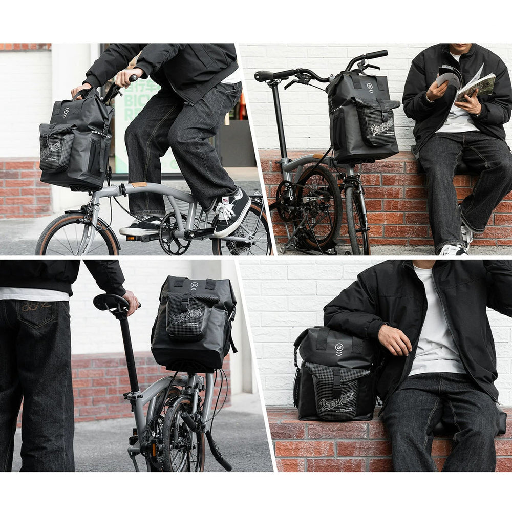 Rockbros AS-158 Handlebar Bag for Brompton 18L Folding Bike - Black