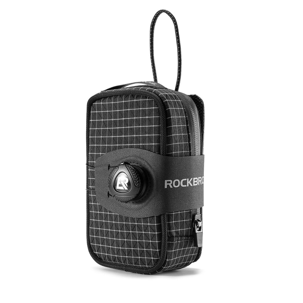 Rockbros P010 multifunktionel sadelpose med flaskeholder - sort
